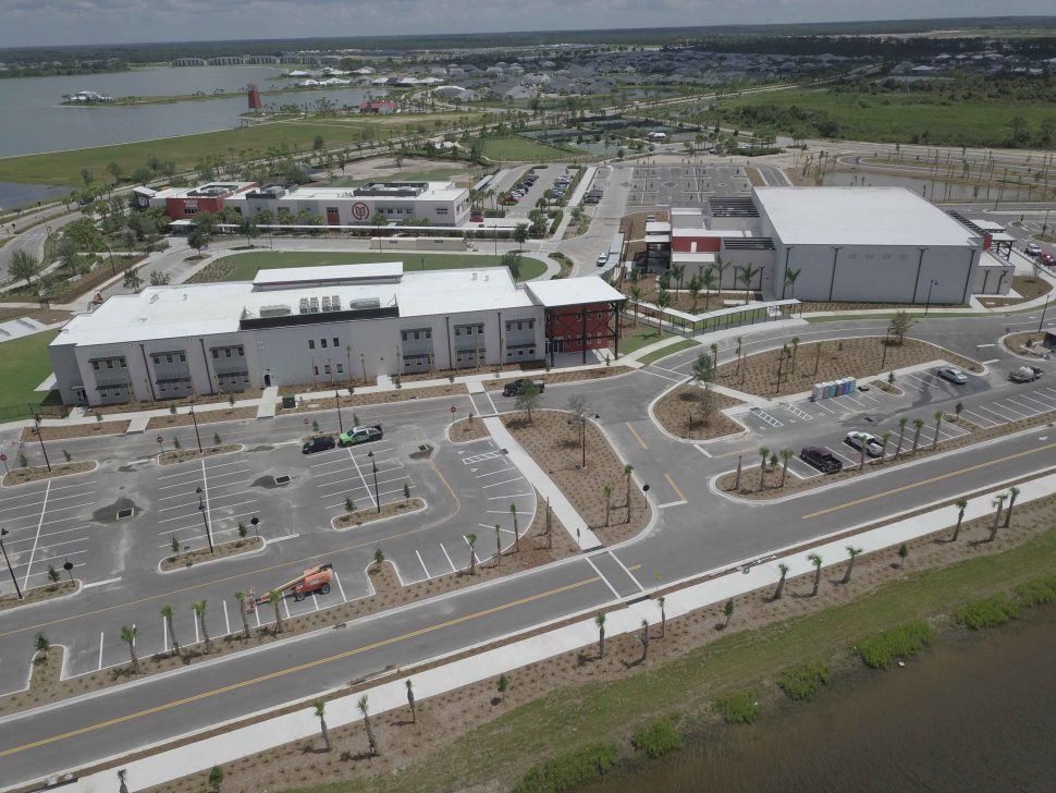 Babcock High School and Field House Aerial